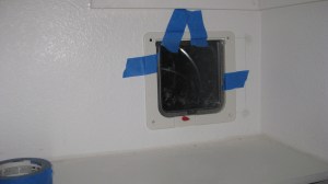 This is the door on the inside. You place the diaper in here.