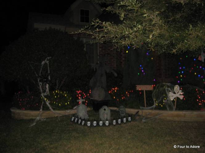 It's a bit hazy, but here is George's graveyard.