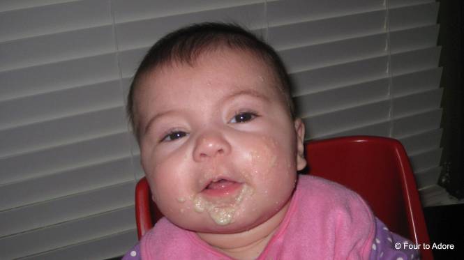 Rylin just loved rubbing food all over her face, especially with airy lightweight bibs.