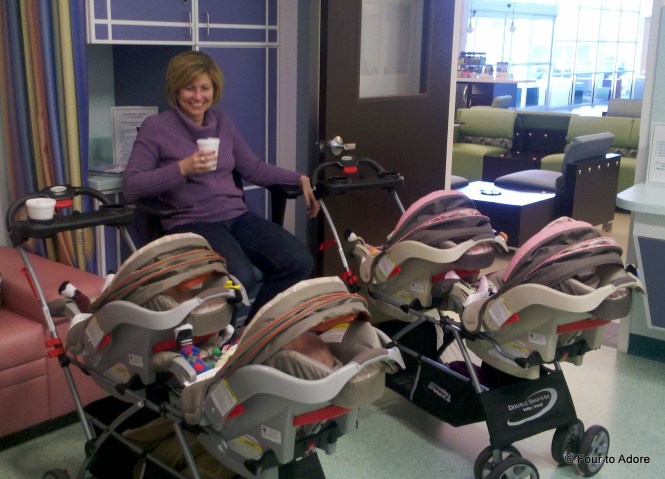 I am eternally grateful for the help of some close friends who help me schelep the babies to the doctor and/ or care for them while I work.  Terri volunteered to help with the last two rounds of Synagasis and proved herself an excellent baby soother and distracter.