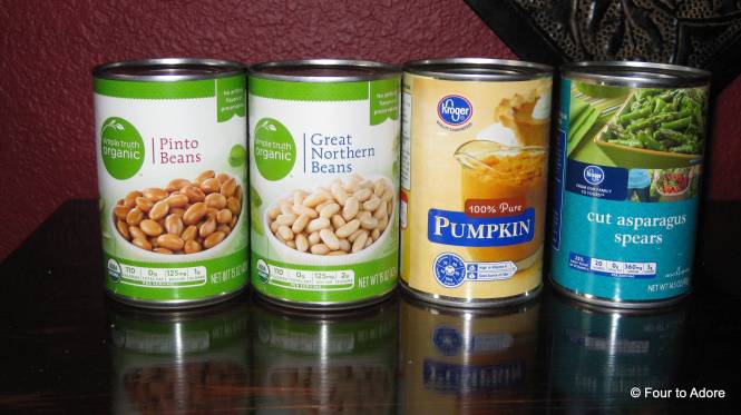 Canned foods can be pureed as baby food.