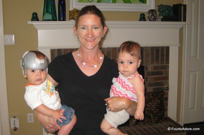 Few can manage the dual baby hold, but Terri mastered it!  