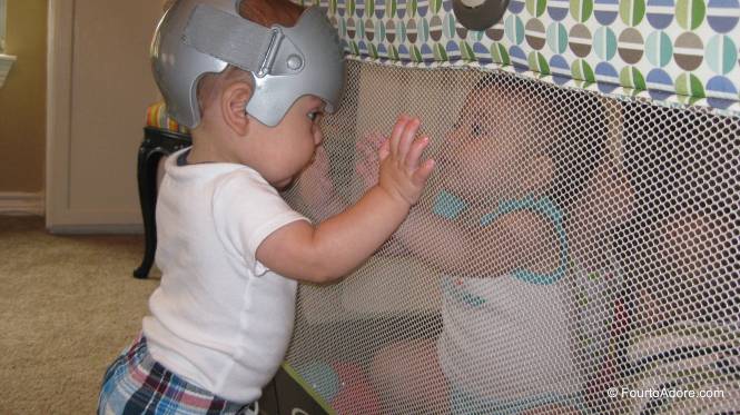 Mason decided to visit his sibs in the ball pit.