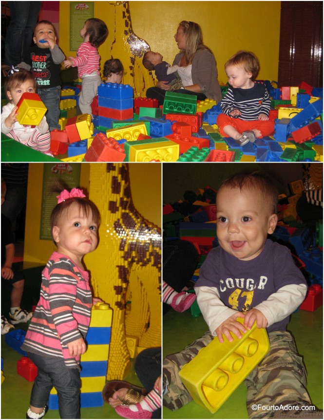 I think eight babies in a Lego pit is about capacity.  