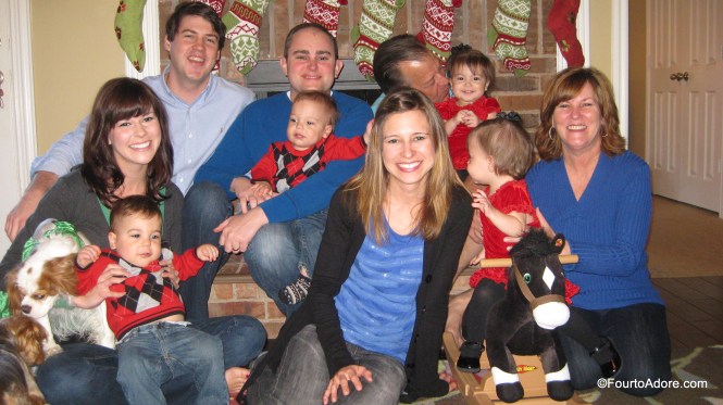 Of the many snapshots of our whole family, I thought this one was the best.  I am seemingly ignoring the chaos behind and around me to make sure my smile was just right.