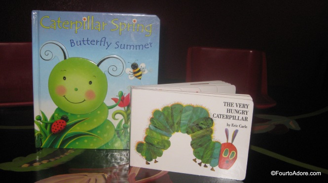 Butterfly Summer and The Very Hungry Caterpillar were both in our library so I pulled them for this activity.