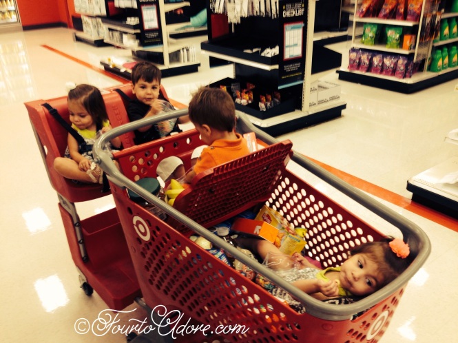 Triple seater carts work great for multiple toddlers