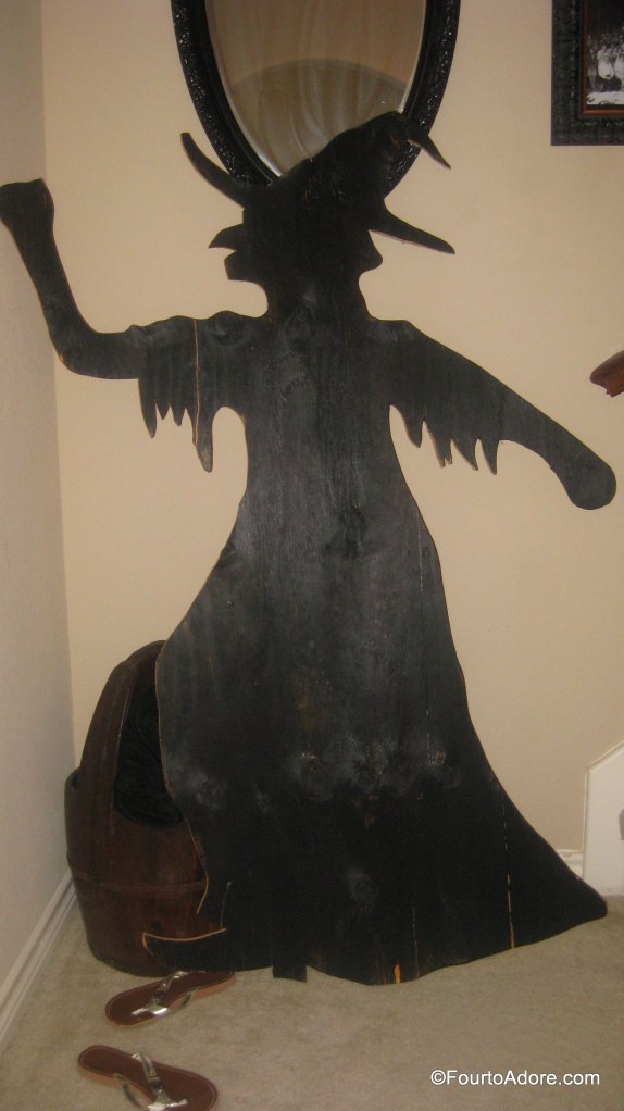 Halloween decoration, witch siholette