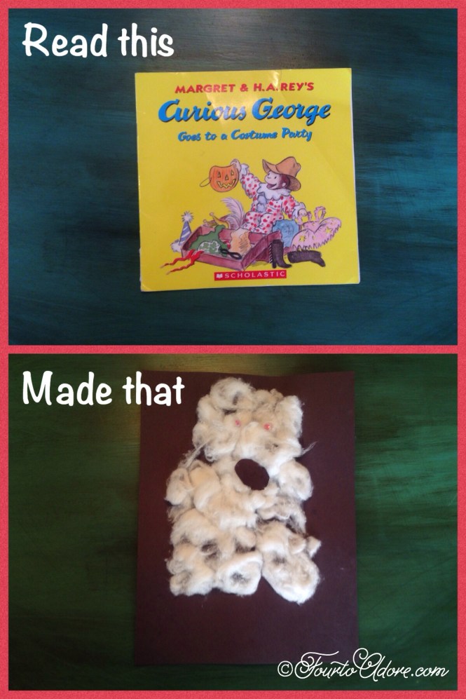 cotton ball ghost toddler craft
