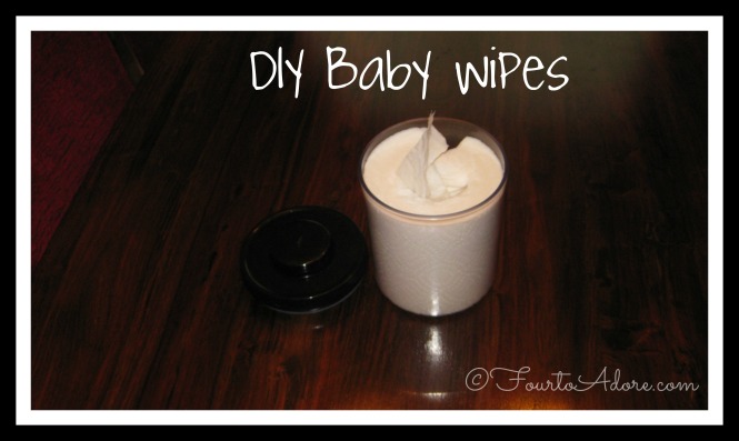 How to make baby wipes using paper towels, water, baby wash, essential oils, and baby oil.