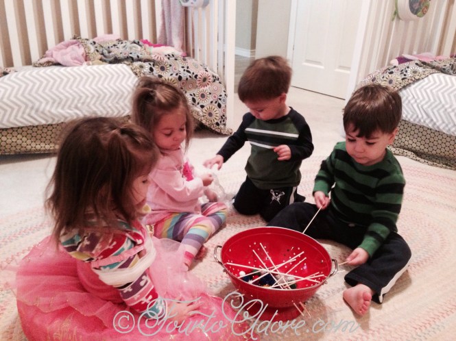 Colander/ Pom Pom Game