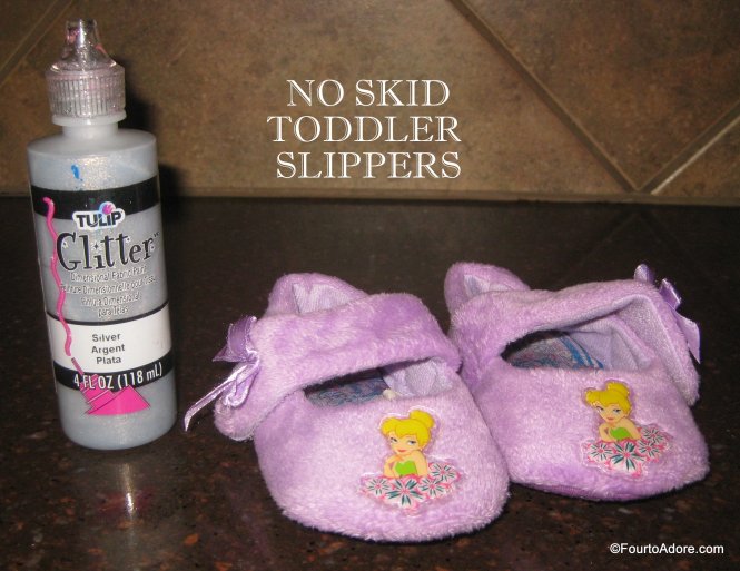 DIY no skid toddler slippers
