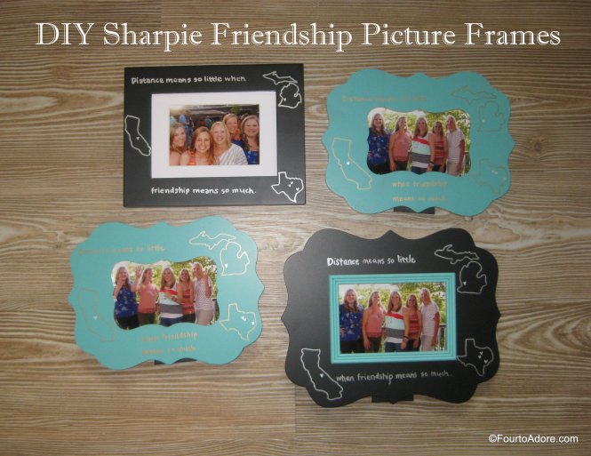 DIY sharpie picture frames