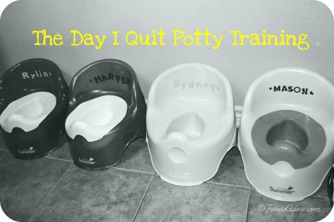 I read all of the books and sought all of the advice before we started potty training. I tought it was do able, but I learned through experience that kids have to be ready developmentally. I was merely presenting the opportunity for them to learn. 